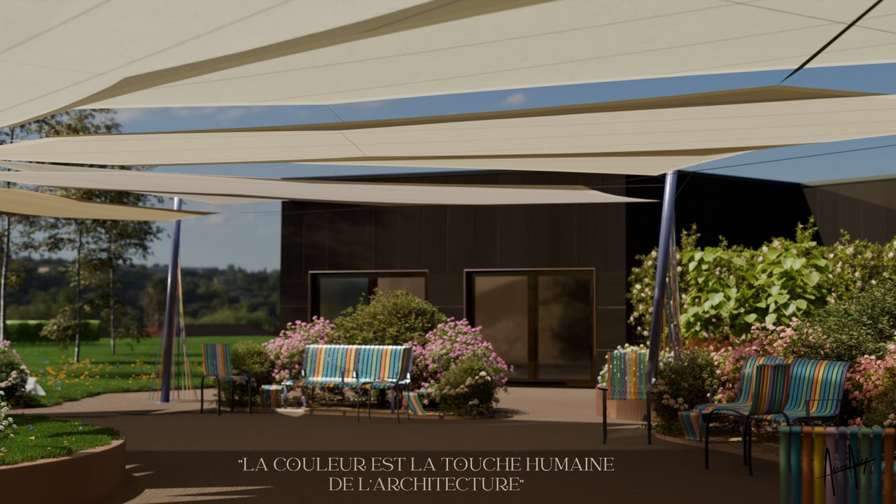 Étude : voiles sur le jardin d’une maison de retraite