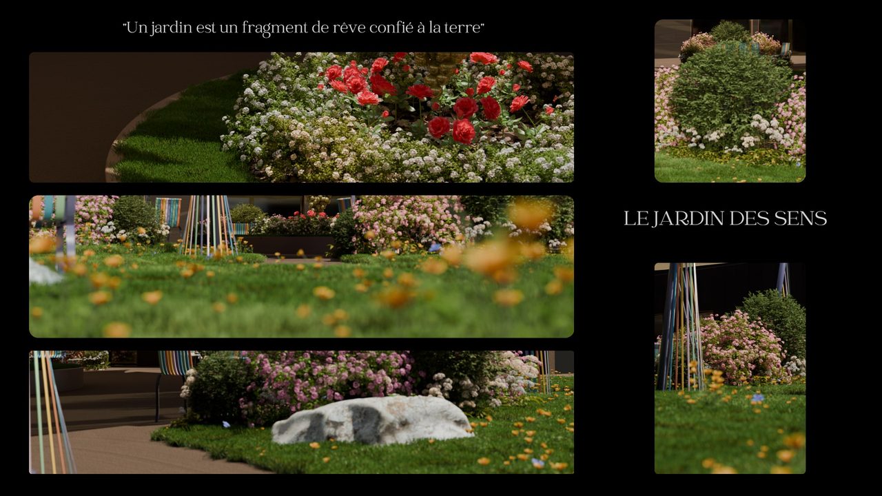 Étude : voiles sur le jardin d’une maison de retraite
