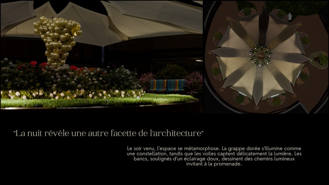 Étude : voiles sur le jardin d’une maison de retraite
