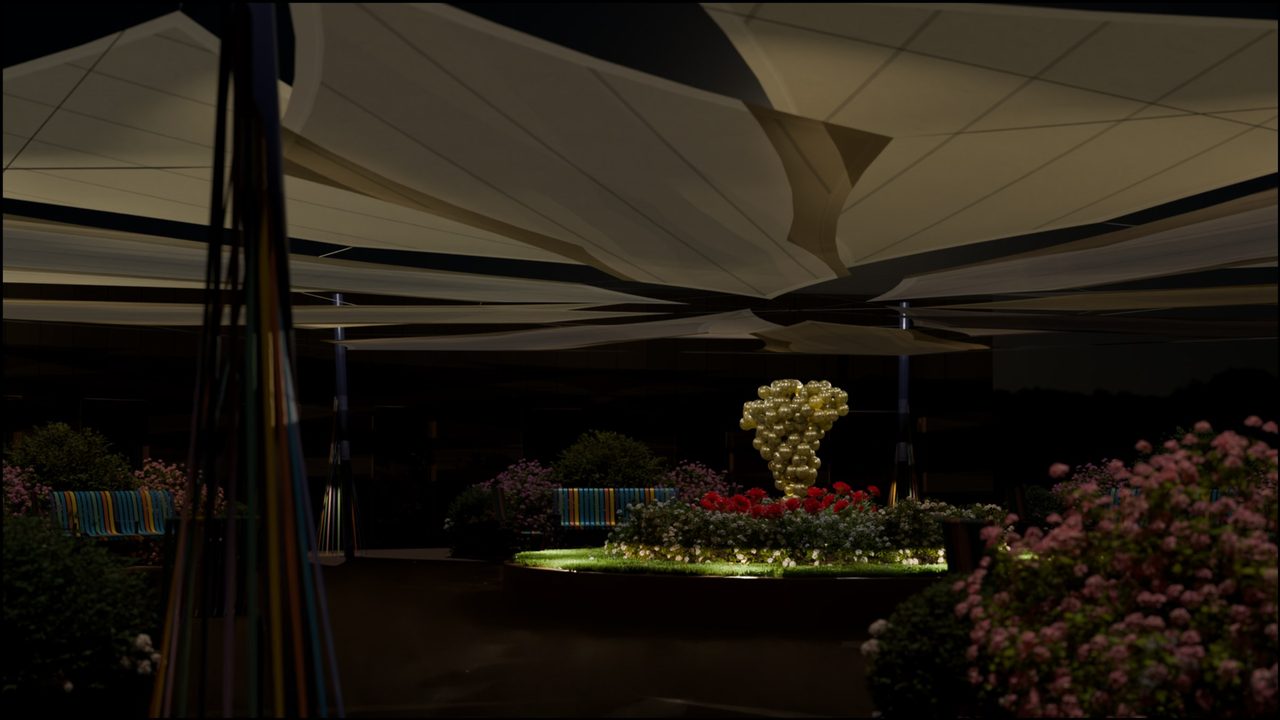 Étude : voiles sur le jardin d’une maison de retraite