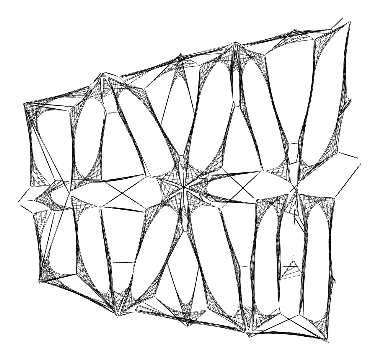 Étude : une grande voile en étoile, club de plage