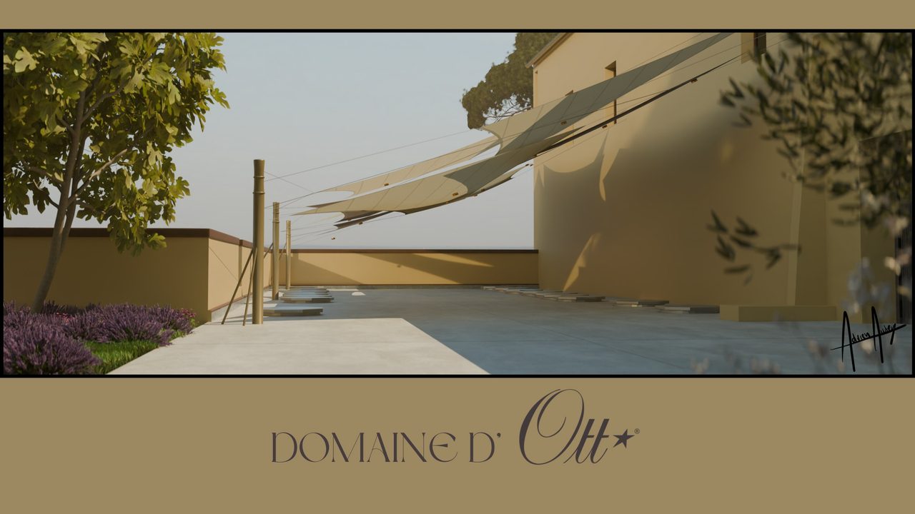 Voile claire le long d’un mur ocre, Provence