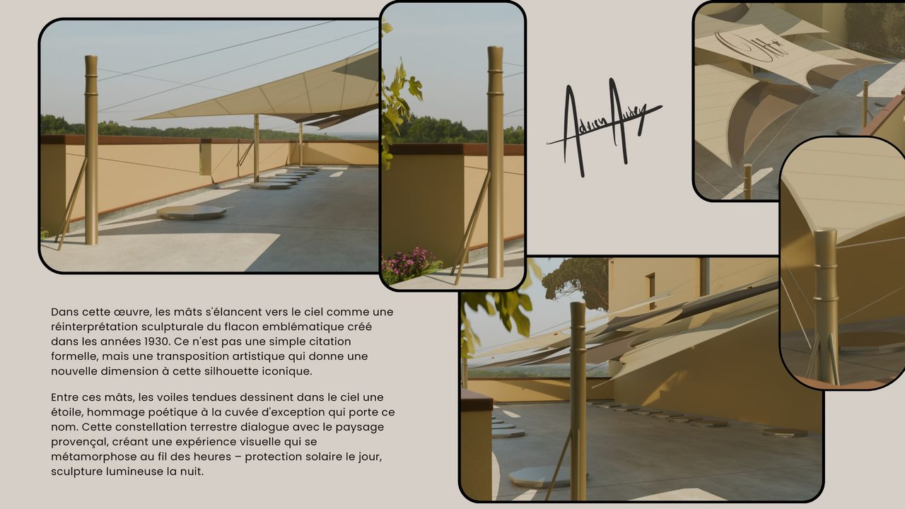 Voile claire le long d’un mur ocre, Provence
