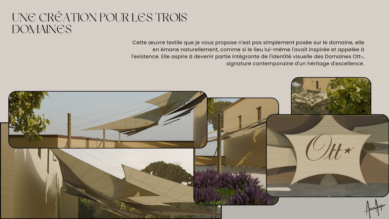 Voile claire le long d’un mur ocre, Provence