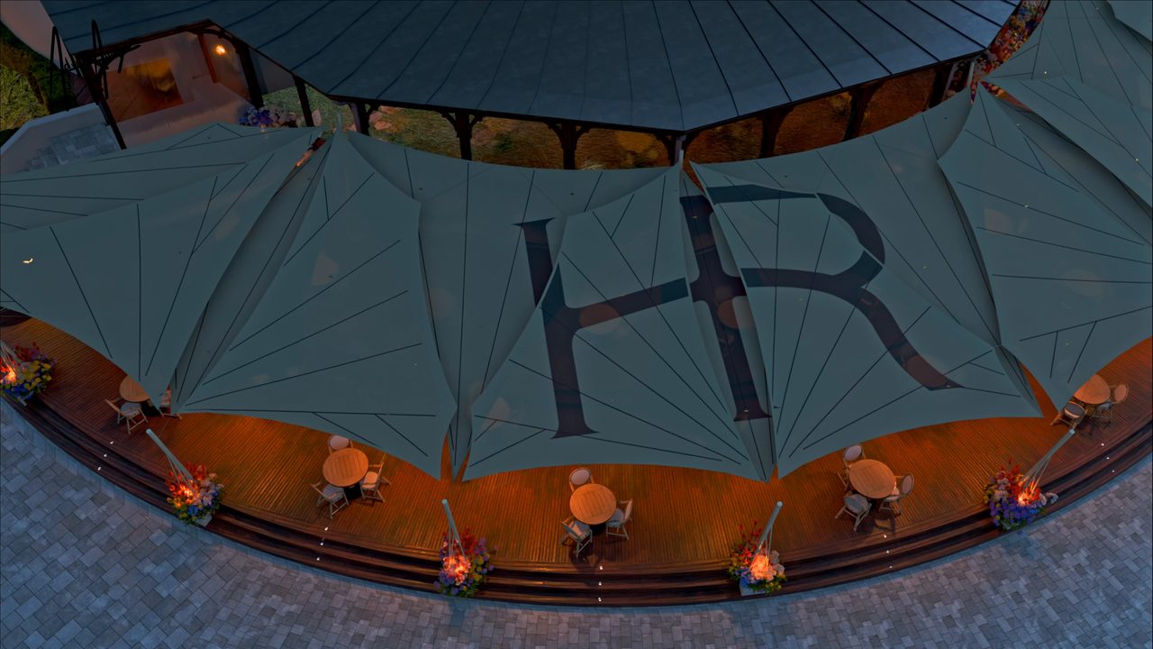 Étude : voiles pour la terrasse d’une véranda, Évian